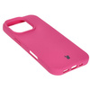 Silikonowe etui Bizon Soft Case do iPhone 16 Pro, fuksja
