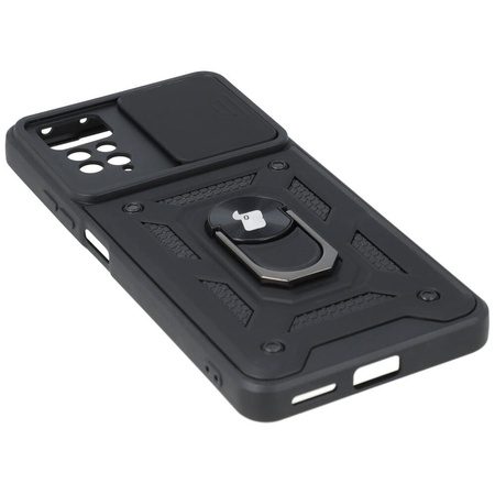 Etui + 2x szkło Bizon Case Camshield Pack do Xiaomi Redmi Note 11 Pro 5G, czarne