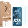 Elastyczne etui + 2x szkło hartowane Bizon Case Clear Pack do Galaxy S25 FE