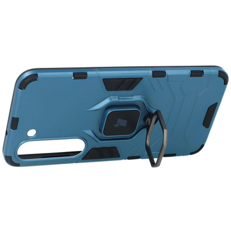 Etui Bizon Case Armor Ring do Samsung Galaxy S23, niebieskie