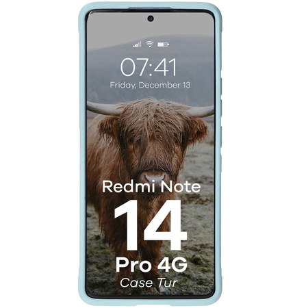 Pancerne etui Bizon Case Tur do Xiaomi Redmi Note 14 Pro 4G, jasnoniebieskie