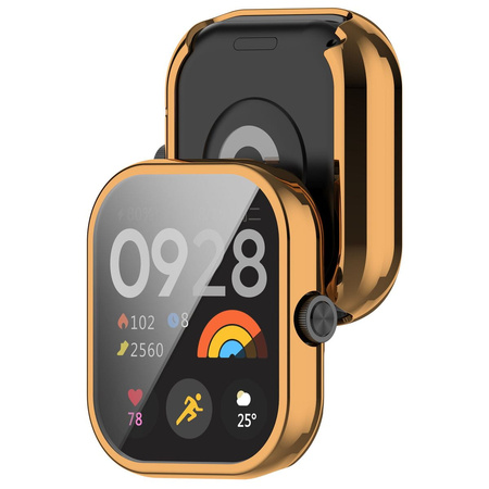 Etui Bizon Case Watch Felipe do Xiaomi Redmi Watch 4, różowozłote