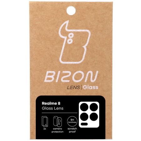 Szkło na aparat Bizon Glass Lens dla Realme 8, 2 sztuki