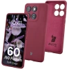 Silikonowe etui Bizon Soft Case do Motorola Edge 60 Fusion / 60, ciemnofioletowe