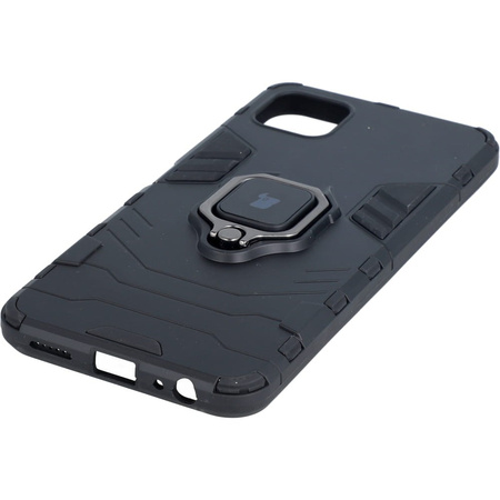 Etui Bizon Case Armor Ring do Galaxy A22 5G, czarne