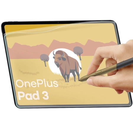 Folia imitująca papier Bizon Film Tab Papirus Duo do OnePlus Pad 3 / 2 Pro / Oppo Pad 4 Pro, 2 sztuki