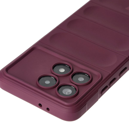 Pancerne etui Bizon Case Tur do Xiaomi Poco F6 Pro, ciemnofioletowe