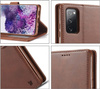 Etui Bizon Case Wallet do Galaxy M52 5G, ciemnobrązowe