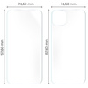 Folia hydrożelowa na tył i przód Bizon Glass Hydrogel Pack do iPhone 15  Plus