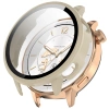 Etui ze szkłem do zegarka Bizon Case+Glass Watch do OnePlus Watch 3 43 mm, beżowe