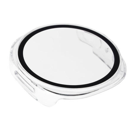 Etui ze szkłem do zegarka Bizon Case+Glass Watch do Samsung Galaxy Watch 8 40 mm, przeźroczyste