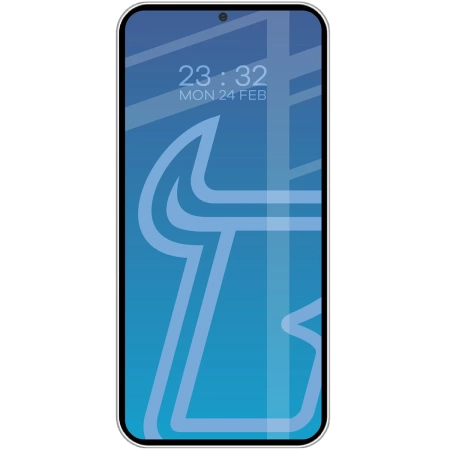 Szkło hartowane Bizon Glass Edge Duo do Galaxy S25 / S24, czarna ramka, 2 sztuki
