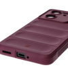 Pancerne etui Bizon Case Tur do Xiaomi 13T Pro / 13T, burgundowe
