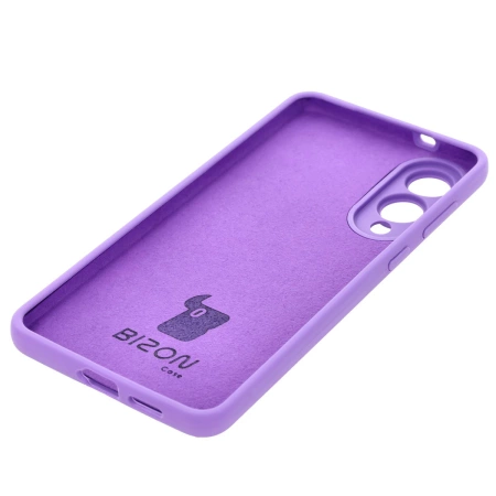 Silikonowe etui Bizon Soft Case do Galaxy S25 Edge, fioletowe