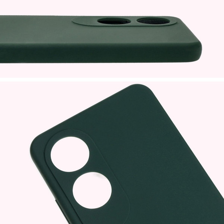 Silikonowe etui Bizon Soft Case do Oppo A60 4G, ciemnozielone