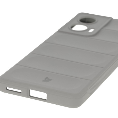 Pancerne etui Bizon Case Tur do Motorola Edge 50 Fusion, jasnoszare