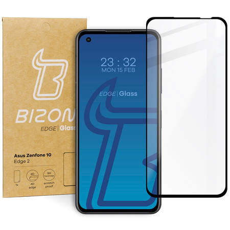 Szkło hartowane Bizon Glass Edge 2 do Asus Zenfone 10, czarne