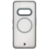 Etui z pierścieniem magnetycznym Bizon Case MatteO do Nothing Phone (3a), przydymione-szare