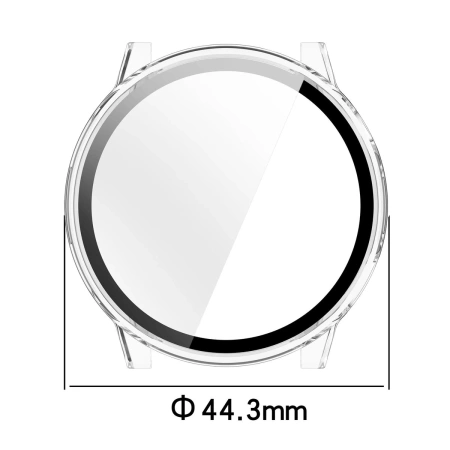 Etui ze szkłem do zegarka Bizon Case+Glass Watch do Garmin Venu 4 41 mm, przezroczyste