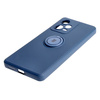 Etui Bizon Case Silicone Ring Sq do Xiaomi Redmi Note 12 Pro Plus 5G, granatowe