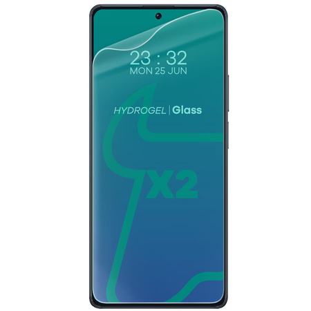 Folia hydrożelowa na ekran Bizon Glass Hydrogel do POCO F5/F5 Pro, 2 sztuki