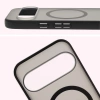 Etui z pierścieniem magnetycznym Bizon Case MatteO do Pixel 10 / 10 Pro, przydymione-czarne