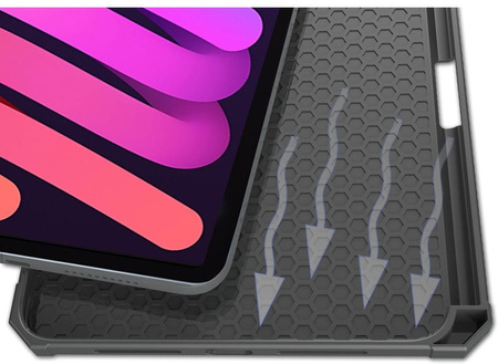 Etui Bizon Case Tab Lizard do iPad Mini 7 2024 / iPad Mini 6 2021, granatowe