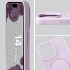 Silikonowe etui z pierścieniem magnetycznym Bizon Soft Case Magnetic do iPhone 14 Pro Max, jasnofioletowe