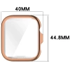 Etui z osłoną ekranu Bizon Case Watch Felipe do Huawei Watch Fit 4, różowozłote