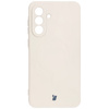 Silikonowe etui z pierścieniem magnetycznym Bizon Case Silicone Magnetic Sq do Galaxy A36 5G, beżowe