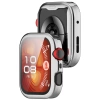Etui z osłoną ekranu Bizon Case Watch Felipe do Huawei Watch Fit 4 Pro, srebrne