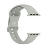 Pasek Bizon Strap Watch Silicone S do Apple Watch 44/45/46/49 mm, jasnoszary