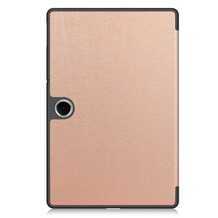 Etui z klapką Bizon Case Tab Croc do OnePlus Pad Lite / Oppo Pad SE, różowozłote