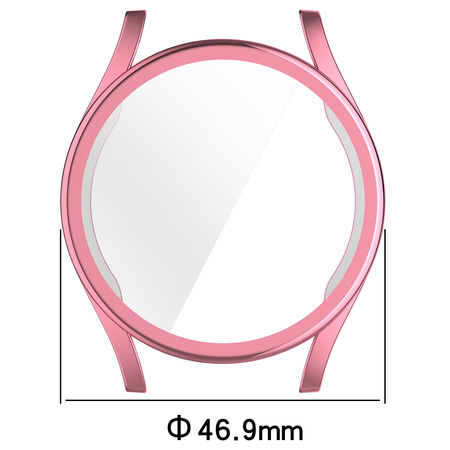 Etui Bizon Case Watch Felipe do Galaxy Watch 7 44 mm, różowe
