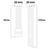 Pasek Bizon Strap Watch Silicone do Galaxy Fit 3, biały