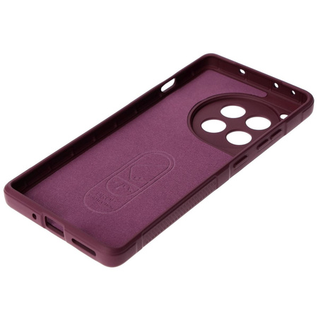 Pancerne etui Bizon Case Tur do OnePlus 12R, burgundowe