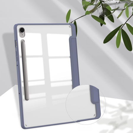 Etui Bizon Case Tab Clear Matt do Samsung Galaxy Tab S9 / S9 FE, lawendowe