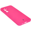 Silikonowe etui Bizon Soft Case do Galaxy S24 FE, neonowo-różowe