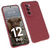 Pancerne etui Bizon Case Tur do Oppo Reno 12 Pro, burgundowe