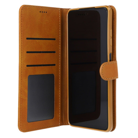 Etui Bizon Case Wallet do Xiaomi Poco X3 / NFC / Pro, jasnobrązowe