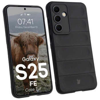 Pancerne etui Bizon Case Tur do Galaxy S25 FE, czarne