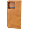Etui z klapką Bizon Case Pocket do iPhone 16 Pro, brązowe