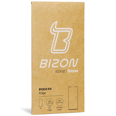 Szkło hartowane Bizon Glass Edge do Xiaomi Poco F4, czarne