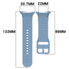 Silikonowy pasek Bizon Strap Watch Silicone G do Galaxy Watch 8 40 mm / 44 mm / 8 Classic 46 mm, niebieski