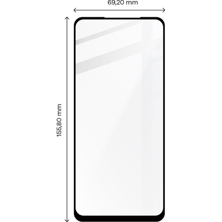 Szkło hartowane Bizon Glass Edge do Moto G52 / G82, czarne