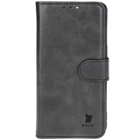 Etui z klapką Bizon Case Pocket do iPhone 16 Pro, czarne