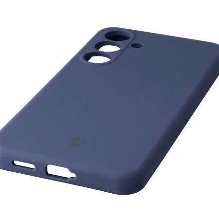 Silikonowe etui Bizon Soft Case do Galaxy S25 FE, ciemnoniebieskie
