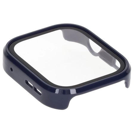 Etui ze szkłem do zegarka Bizon Case+Glass Watch do Huawei Watch Fit 4 Pro, niebieskie