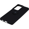 Etui Bizon Case Silicone Ring do Galaxy S21 Ultra, czarne