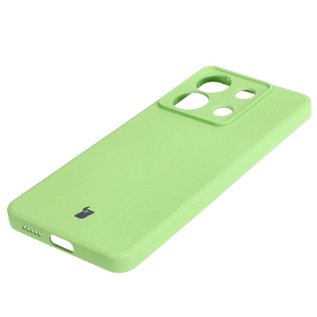 Etui Bizon Case Silicone Sq do Xiaomi Poco X6 / Xiaomi Redmi Note 13 Pro 5G, jasnozielone